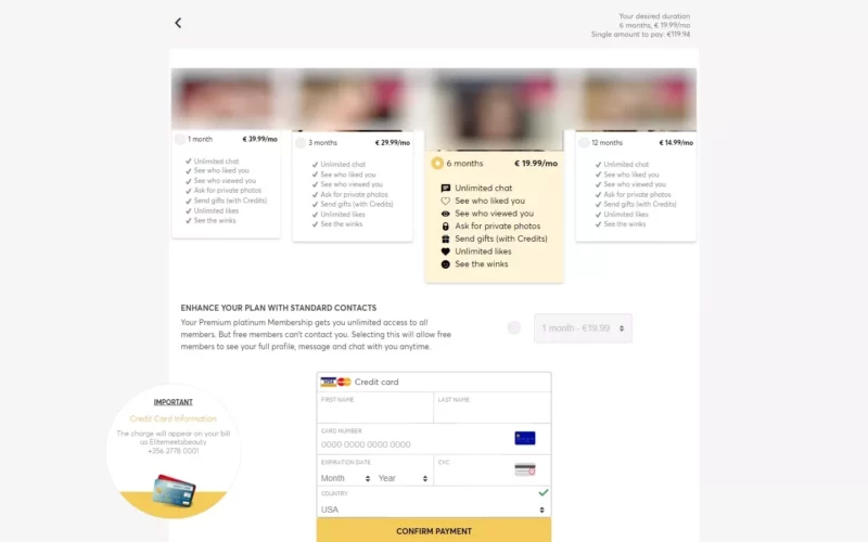 Review EliteMeetsBeauty.com premium membership cost area