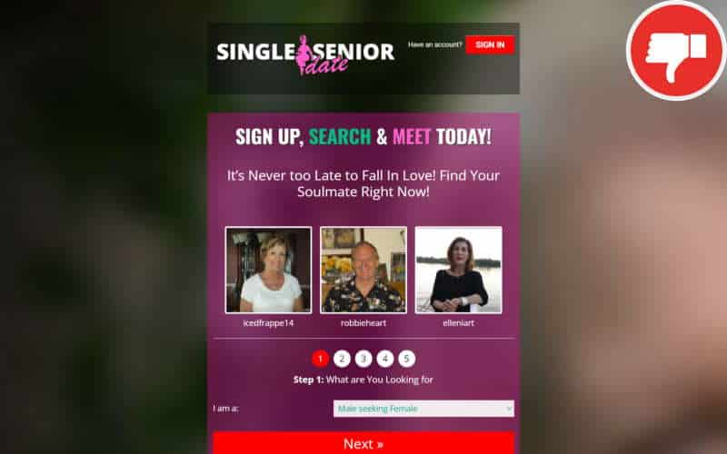 Review SingleSeniorDate.com Subscription Rip Off Fake Chat