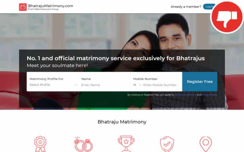 BhatrajuMatrimony.com review Scam