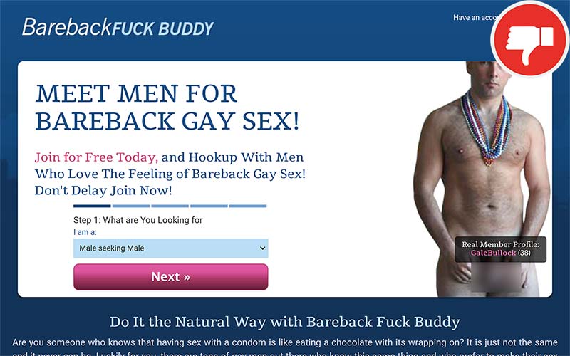 Review BarebackFuckBuddy.com scam