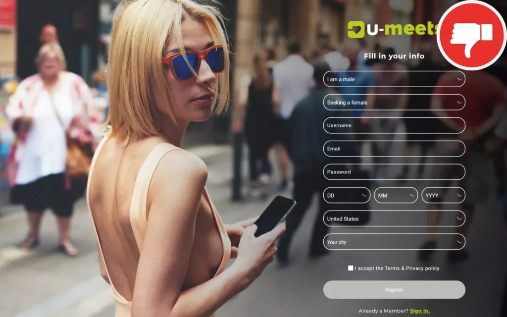 Review U-Meets.com scam experience