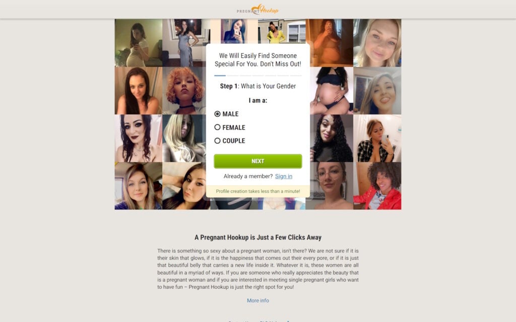 Review pregnanthookup