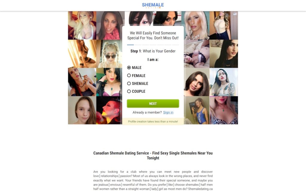 Review ShemaleDating.ca scam experience
