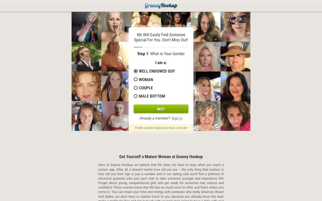 Review grannyhookup.com experience