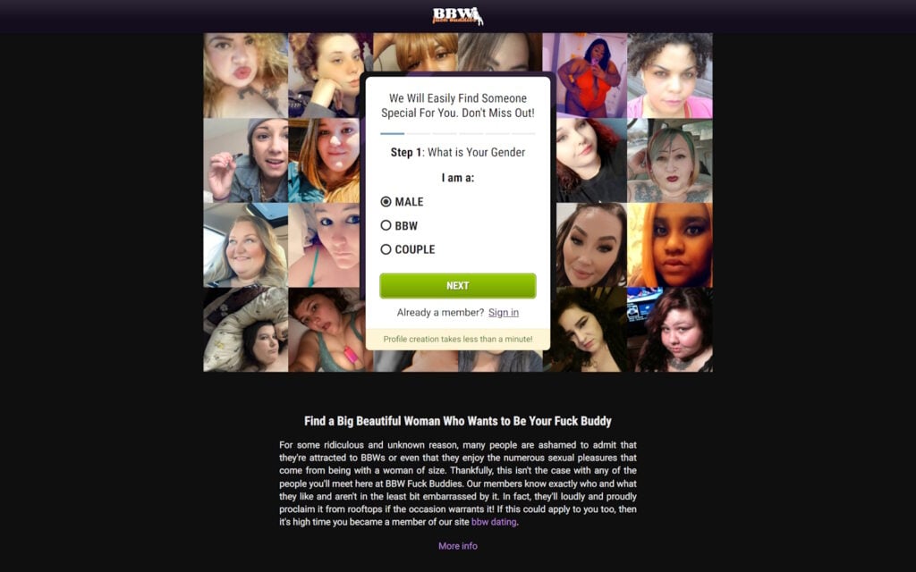 Review www.bbwfuckbuddies.com scam experience
