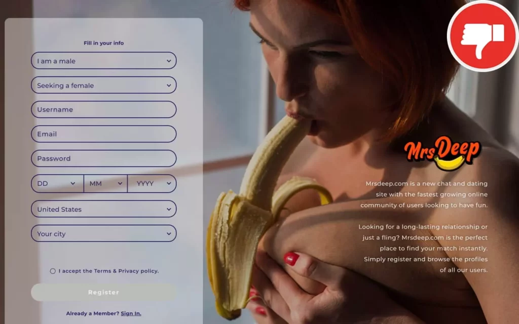 Review MrsDeep.com scam experience