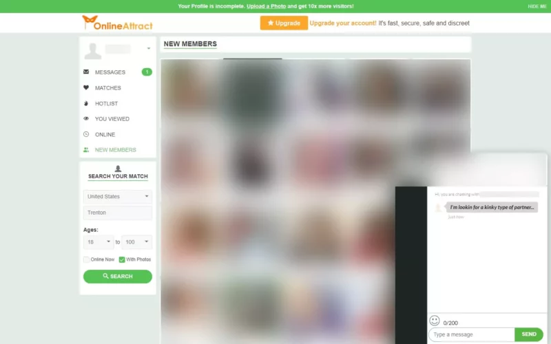 Review OnlineAttract.com member area