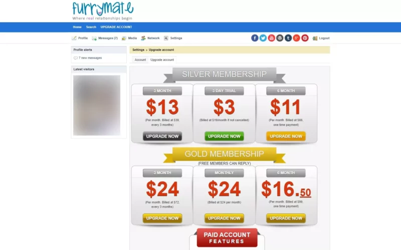 Review FurryMate.com costs