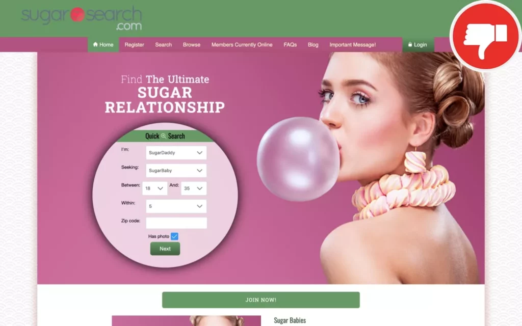 Review SugarSearch.com scam experience