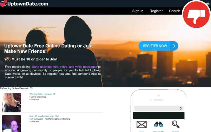 Review UptownDate.com scam experience