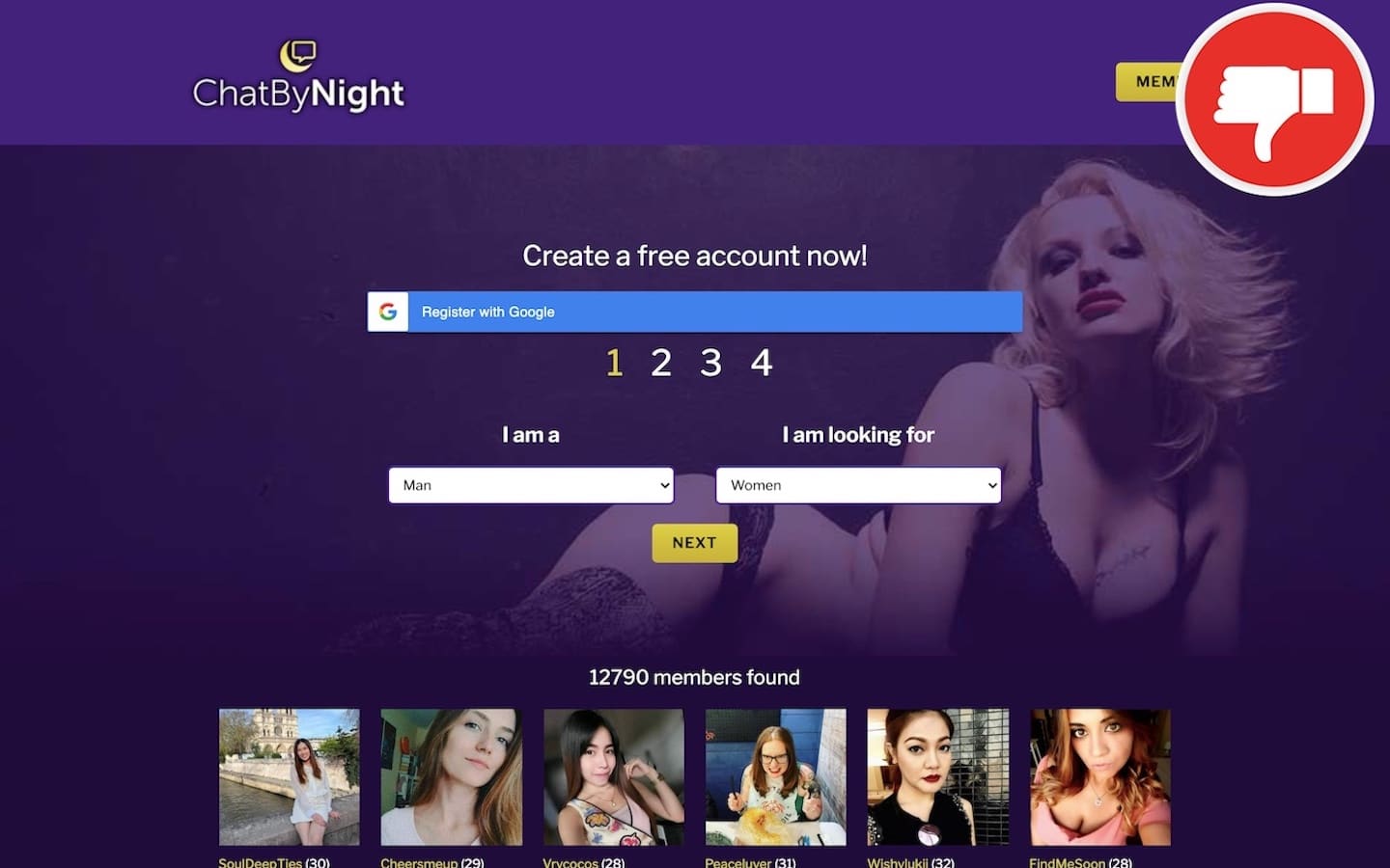 Review ChatByNight.com scam experience