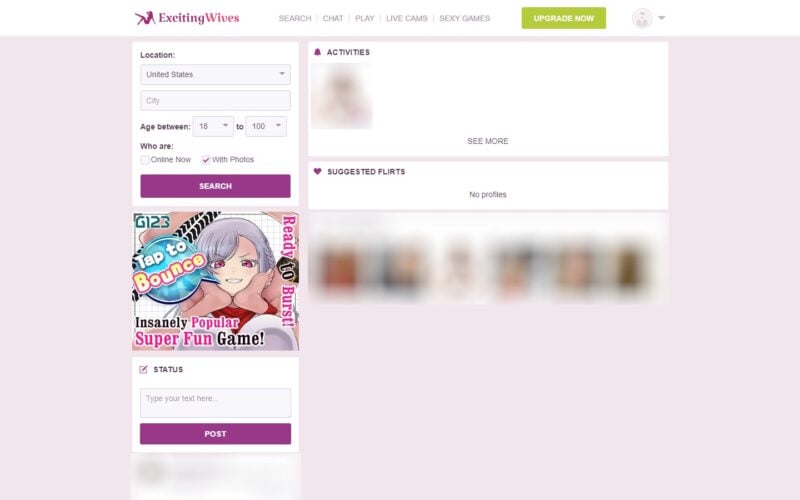 Review ExcitingWives.com member area