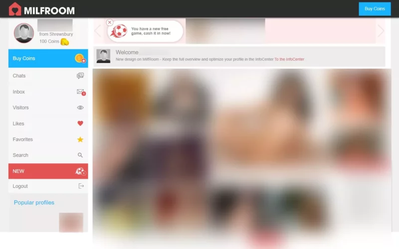 Review MilfRoom.com member area