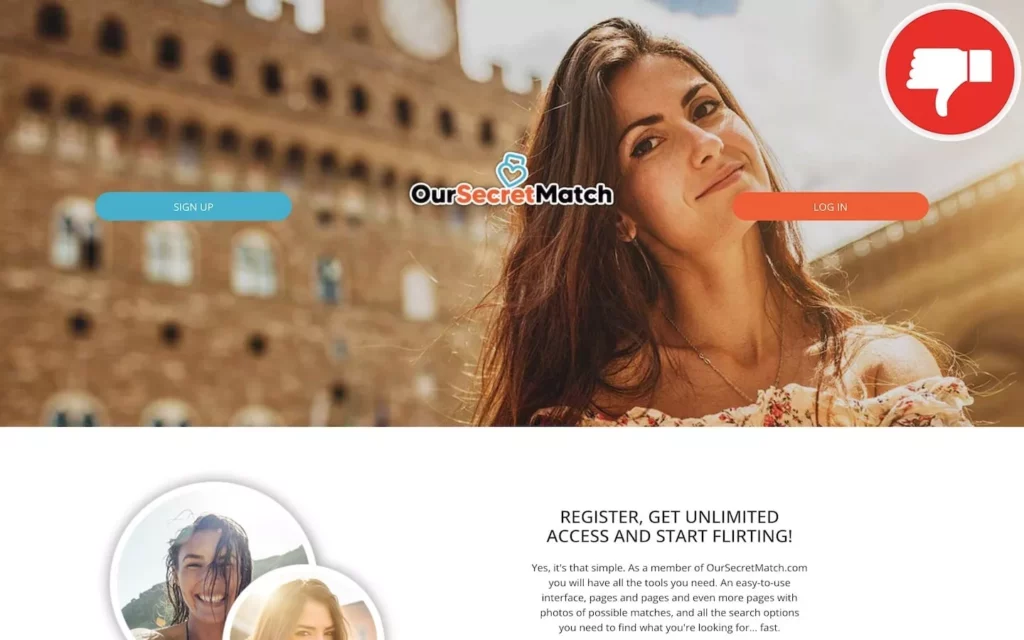 Review OurSecretMatch.com scam experience