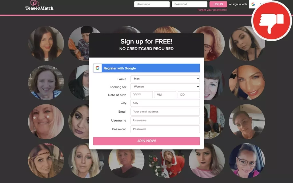 Review TeaseAndMatch.com scam experience