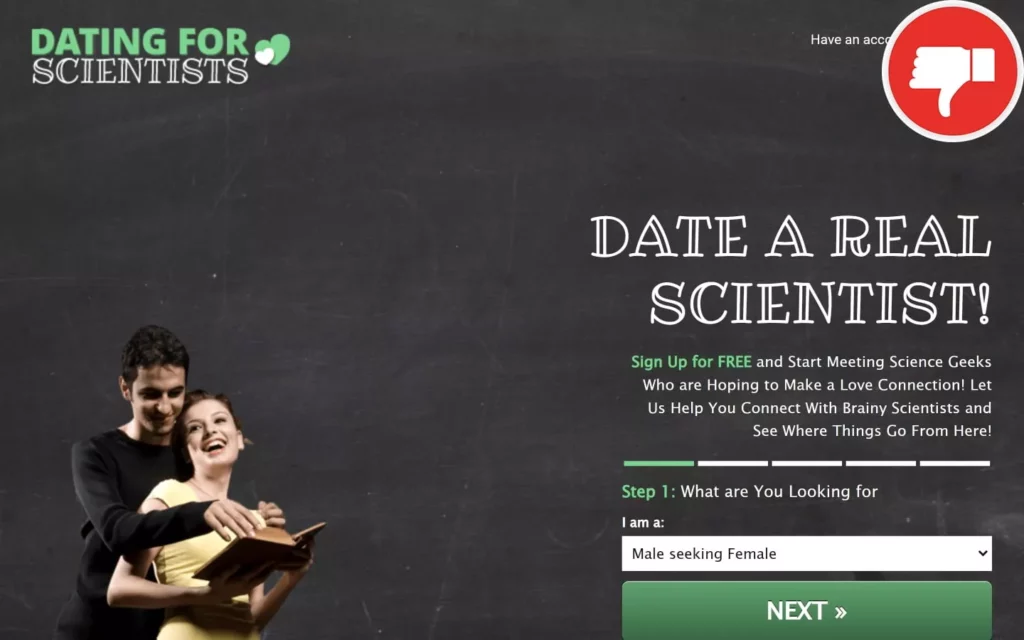 Review DatingForScientists.com scam experience