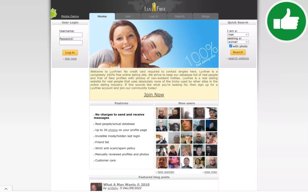 Review LuvFree.com scam experience