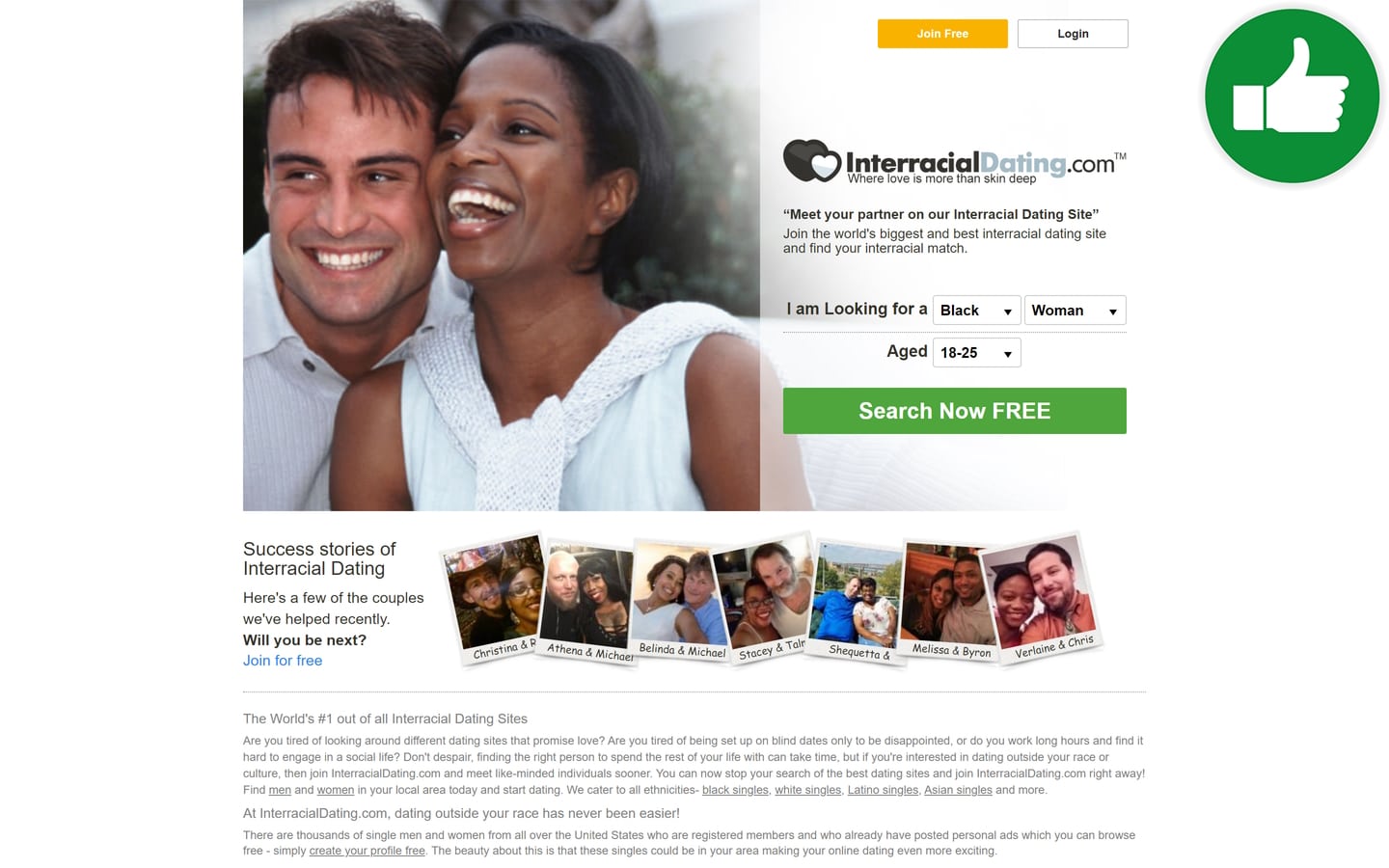 Review InterracialDating.com scam experience