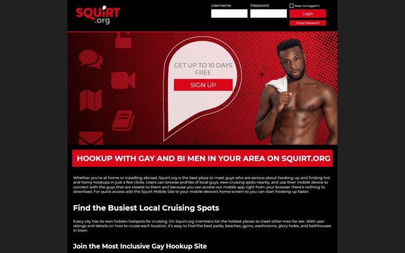 Review Squirt.org landing page
