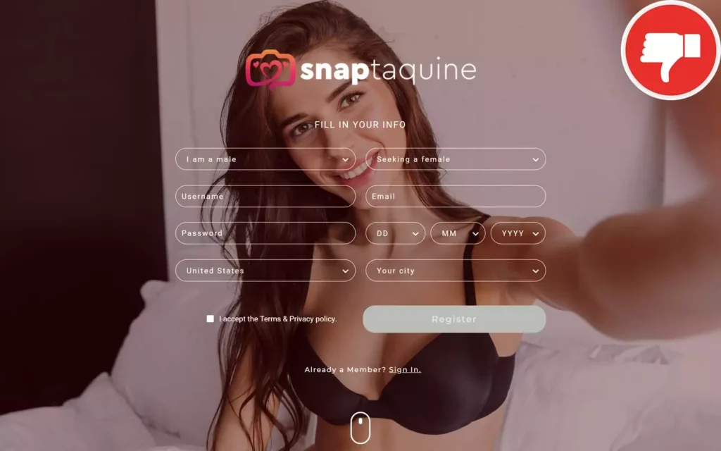 Review SnapTaquine.com scam experience