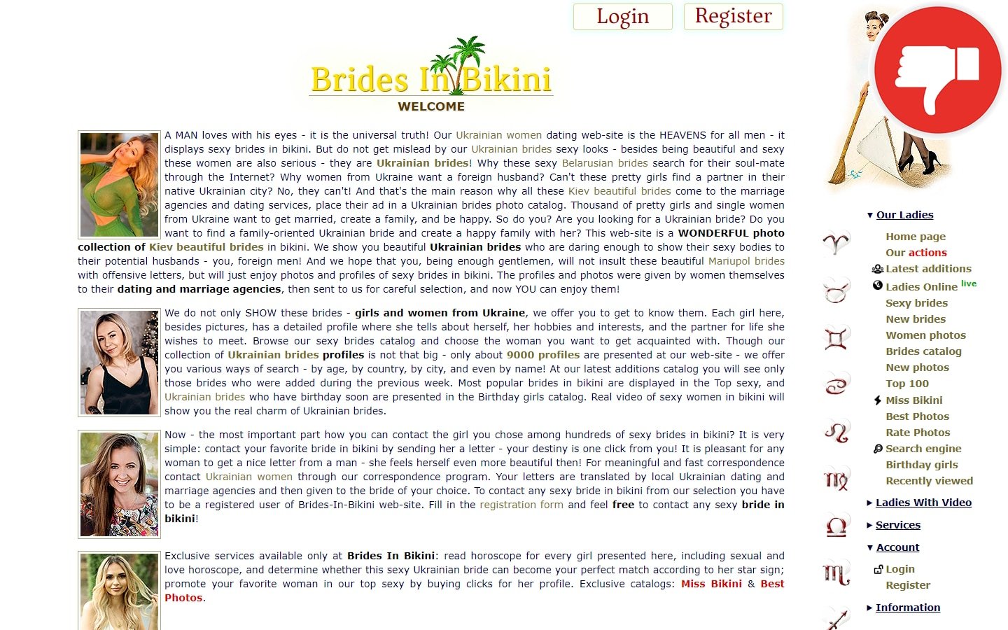 Review Brides-In-Bikini.com scam experience