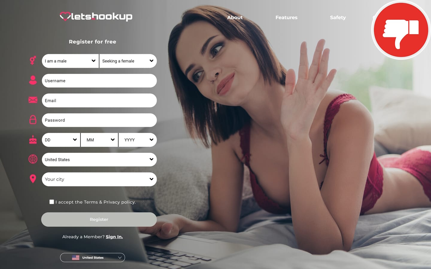 Review Lets-Hookup.com scam experience