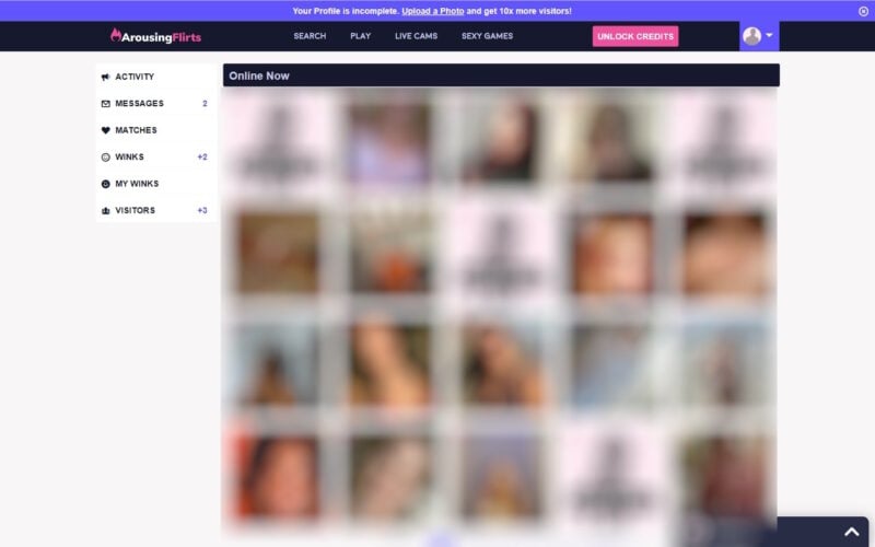 Review ArousingFlirts.com member area