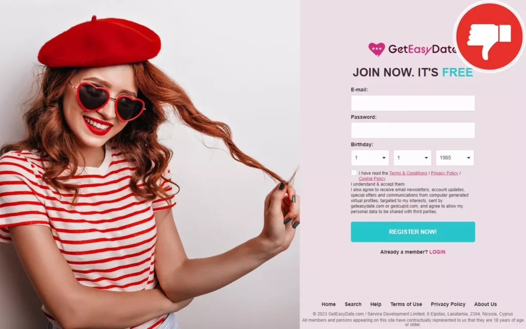 Review GetEasyDate.com scam experience