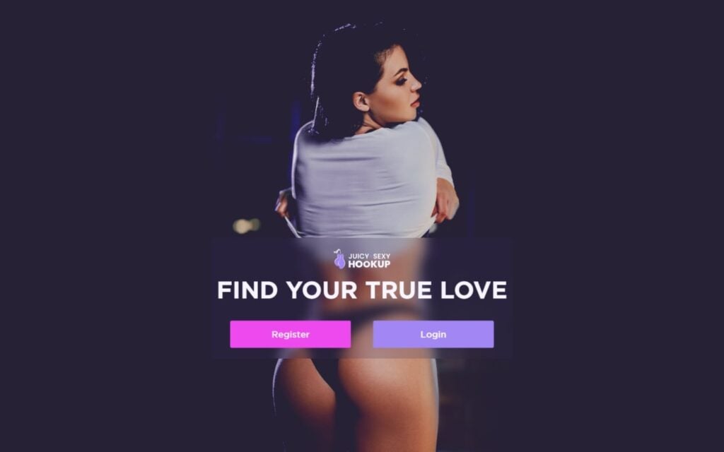 Review JuicySexyHookup.com landing page