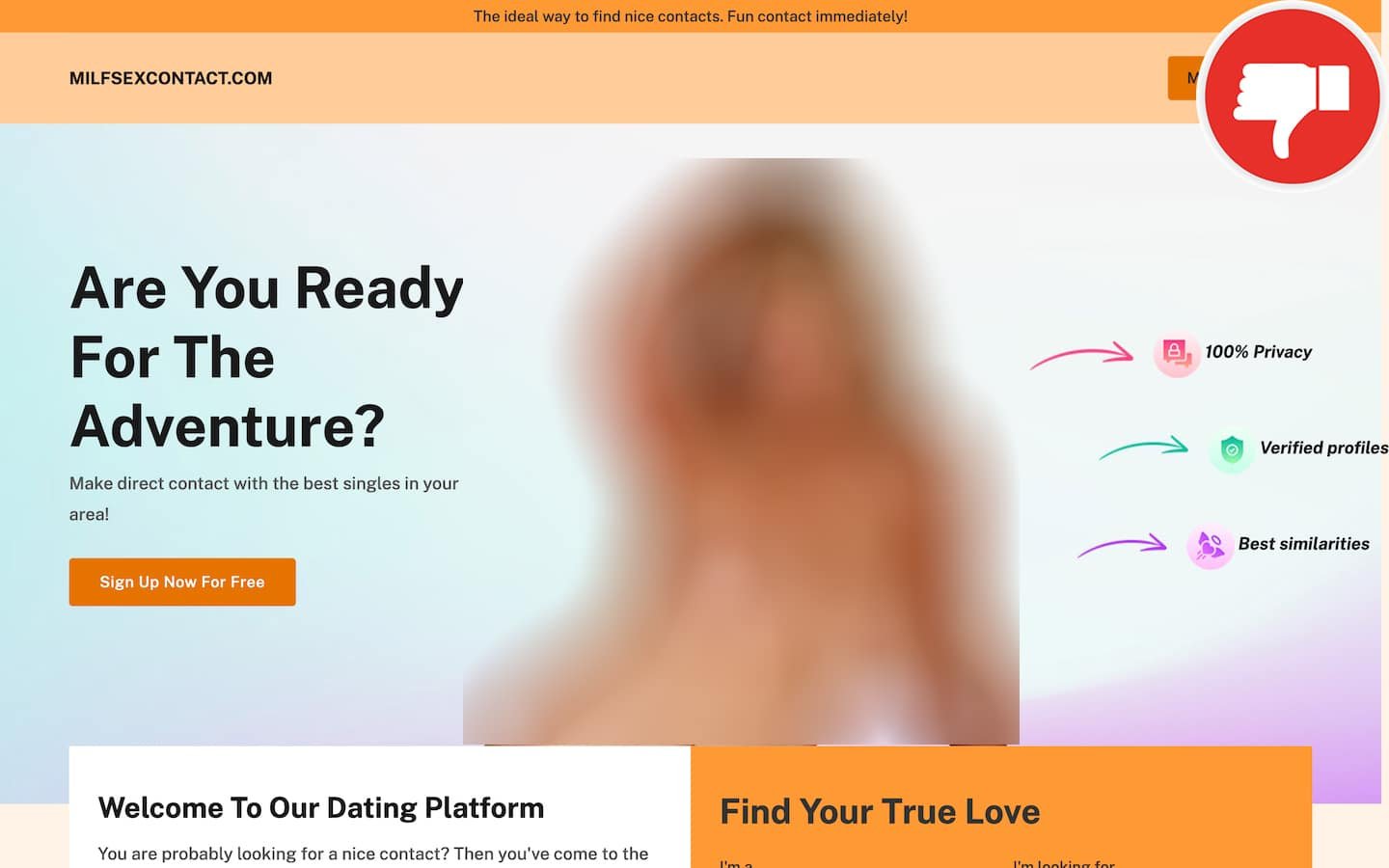 Review MilfSexContact.com scam experience