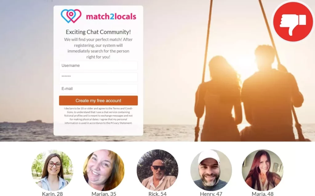 Revew Match2Locals.com scam experience