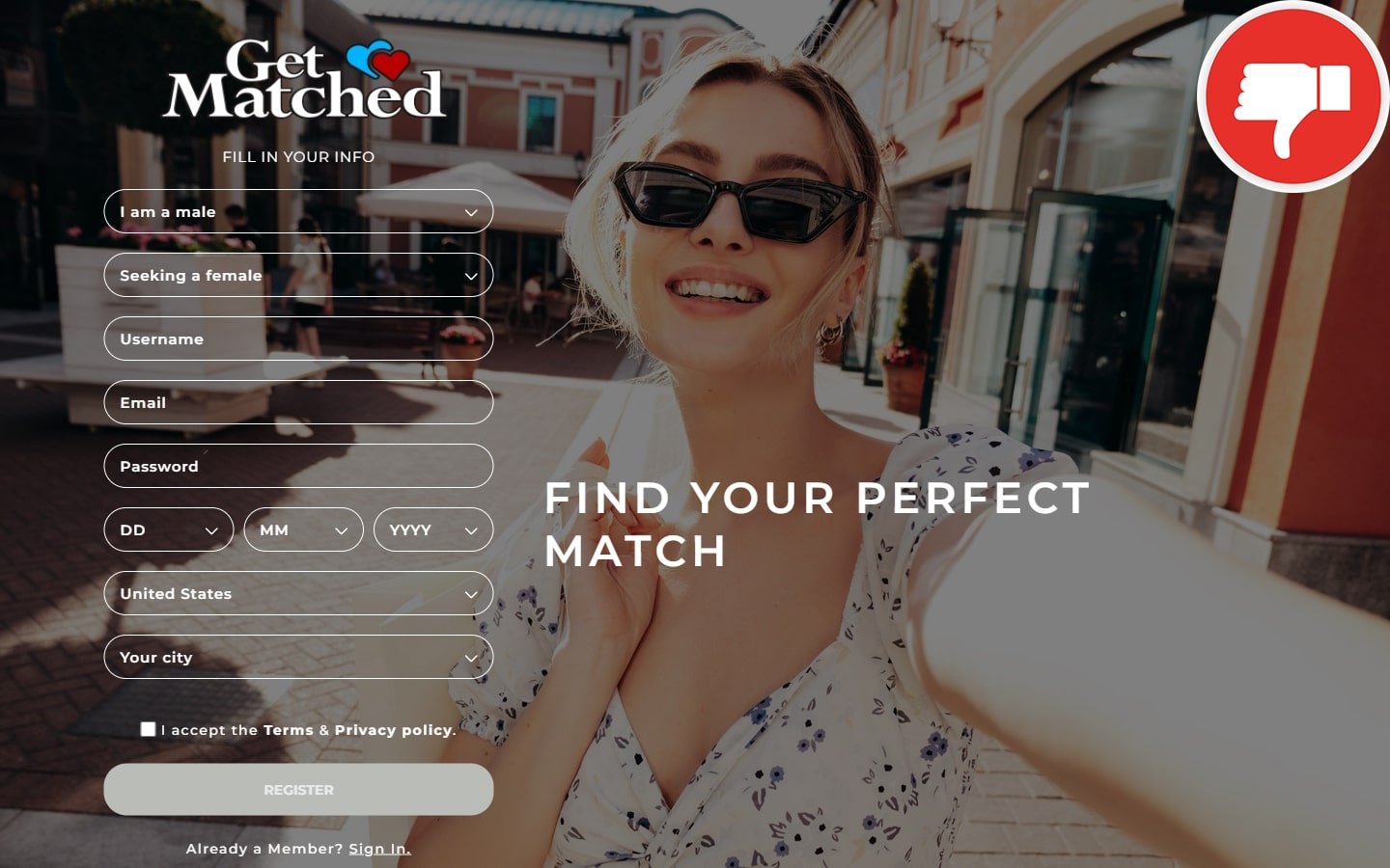Review Get-Matched.com scam experience