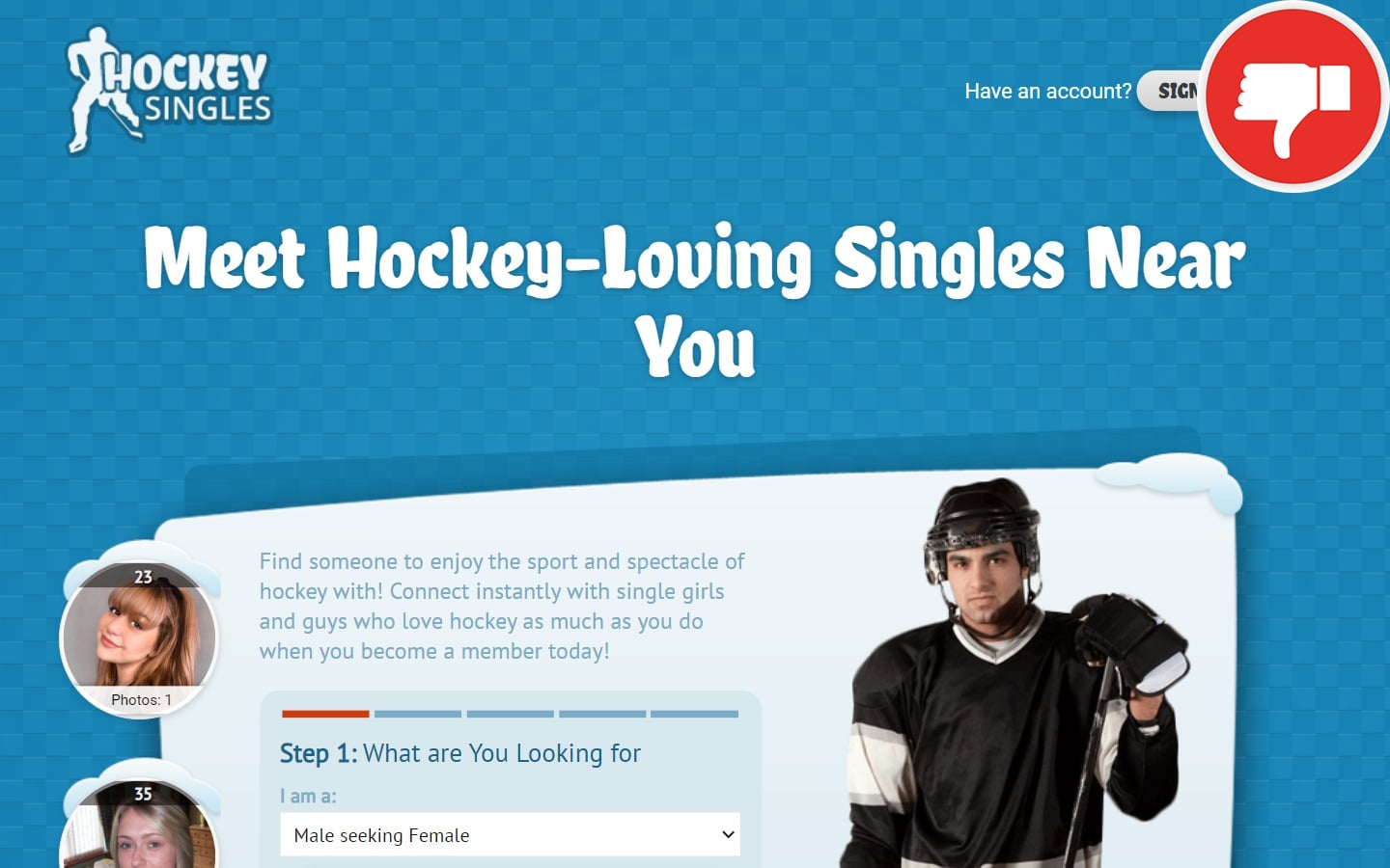 Review HockeySingles.com scam experience