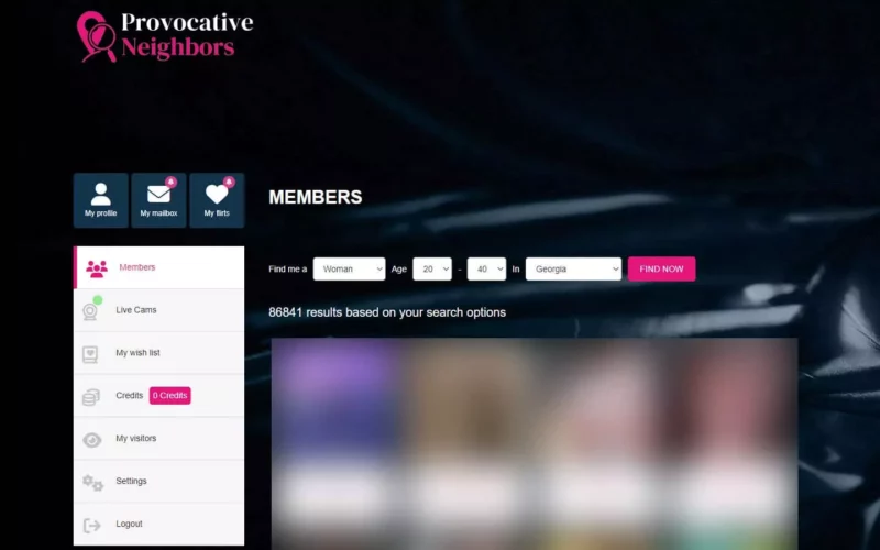 Review ProvocativeNeighbors.com member area