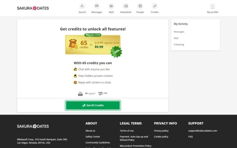 Review SakuraDates.com costs