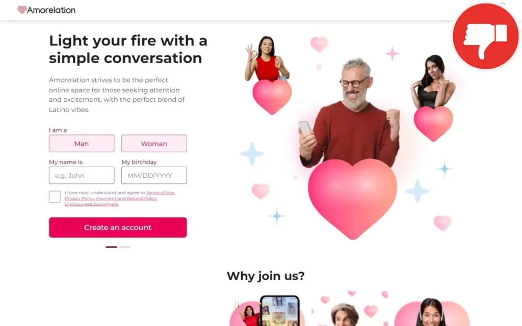 Review Amorelation.com scam experience