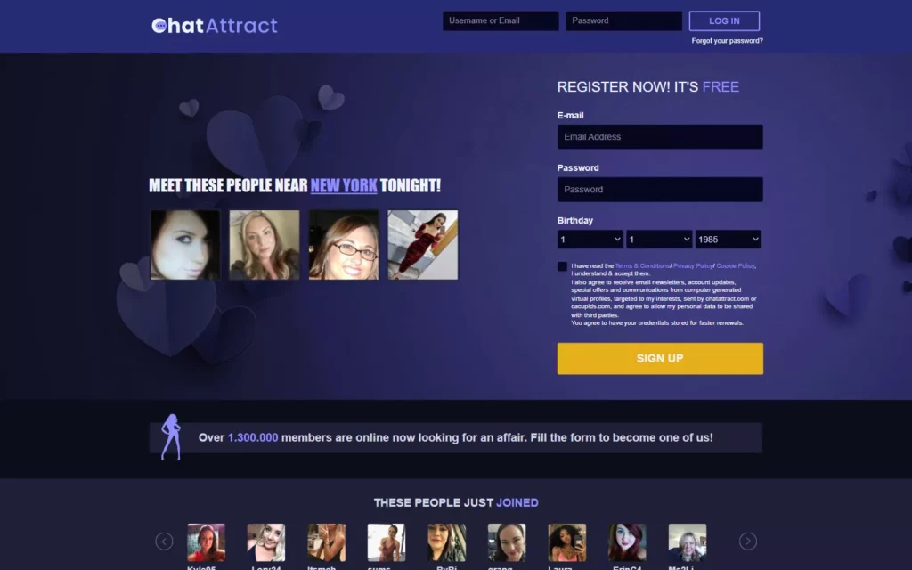 Review ChatAttract.com landing page