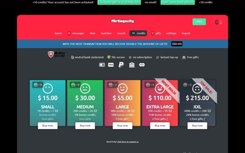 Review FlirtingsCity.com costs