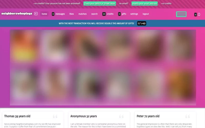 Review NeighborsWhoPlays.com member area