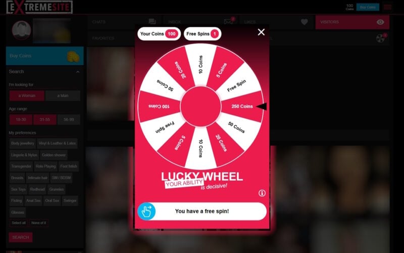 Review ExtremeSite.com Lucky Wheel