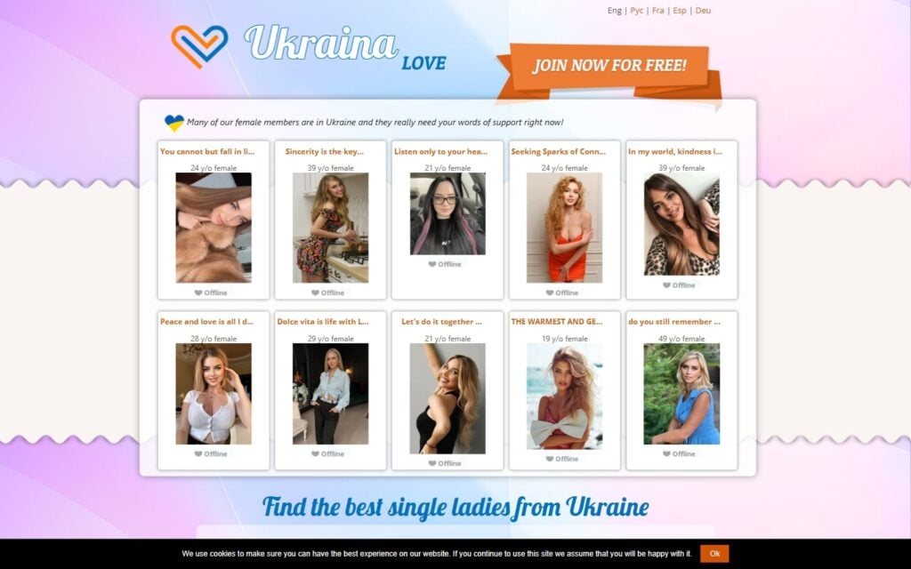 Review Ukraina-Love.com landing page