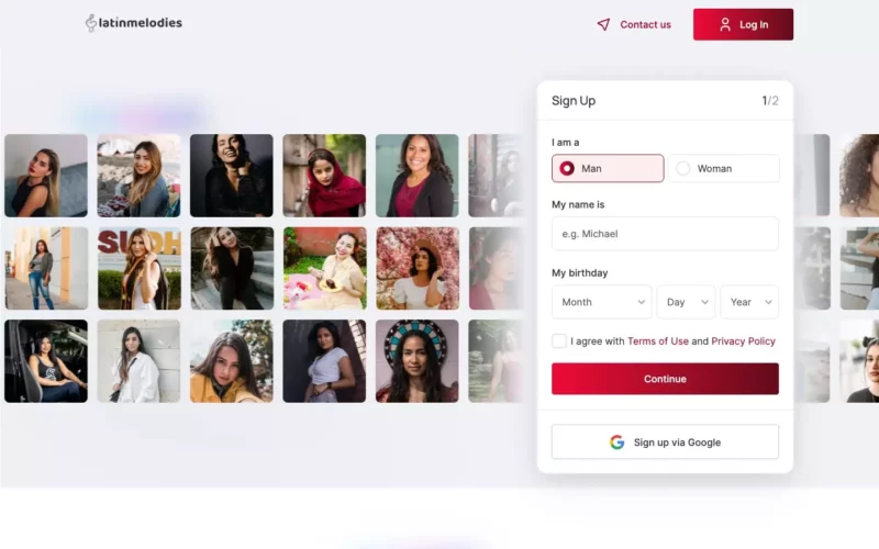 Review LatinMelodies.com landing page