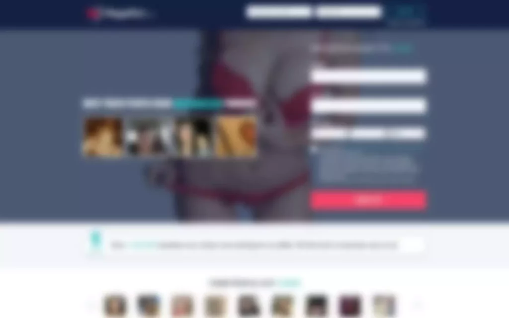 Review MegaFlirt.com landing page
