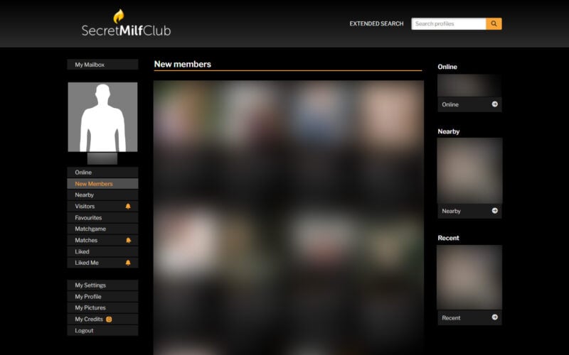 Review SecretMilfClub.com member area
