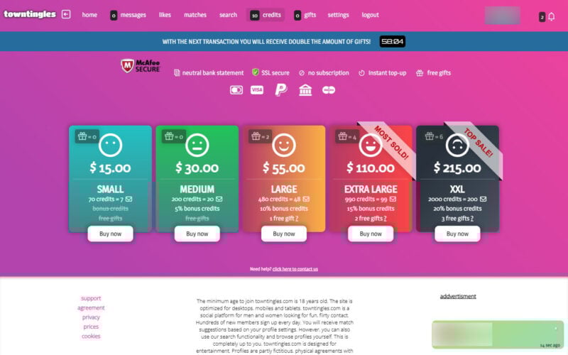 Review TownTingles.com costs