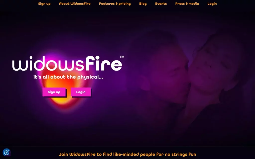 Review WidowsFire.co.uk landing page