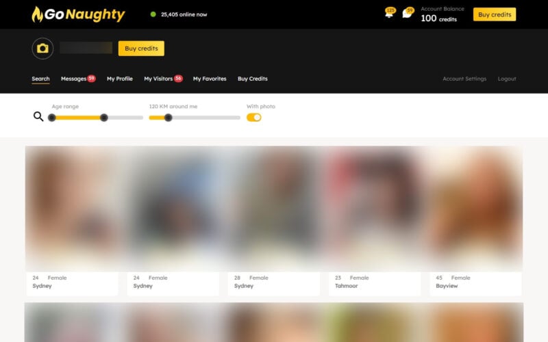 Review GoNaughty.com member area