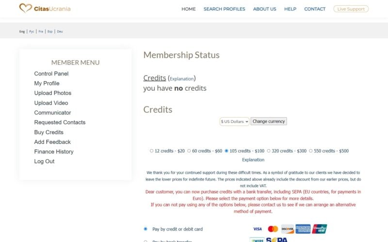 Review CitasUcrania.com costs