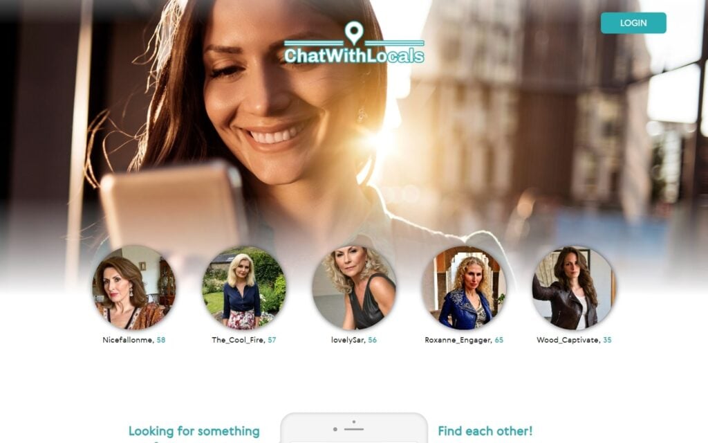 Review ChatWithLocals.co.uk landing page