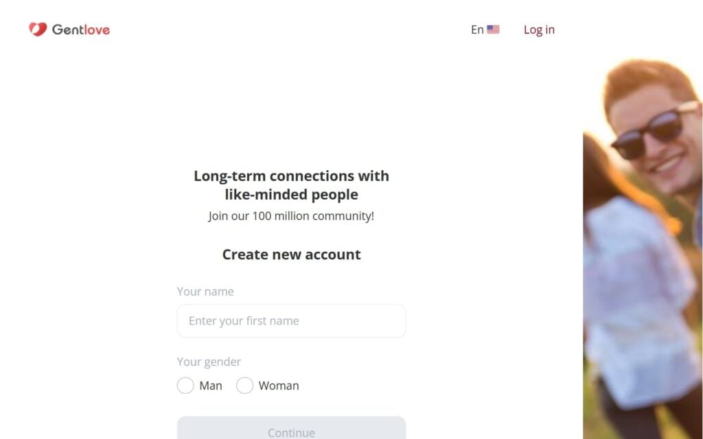 Review GentLove.com landing page